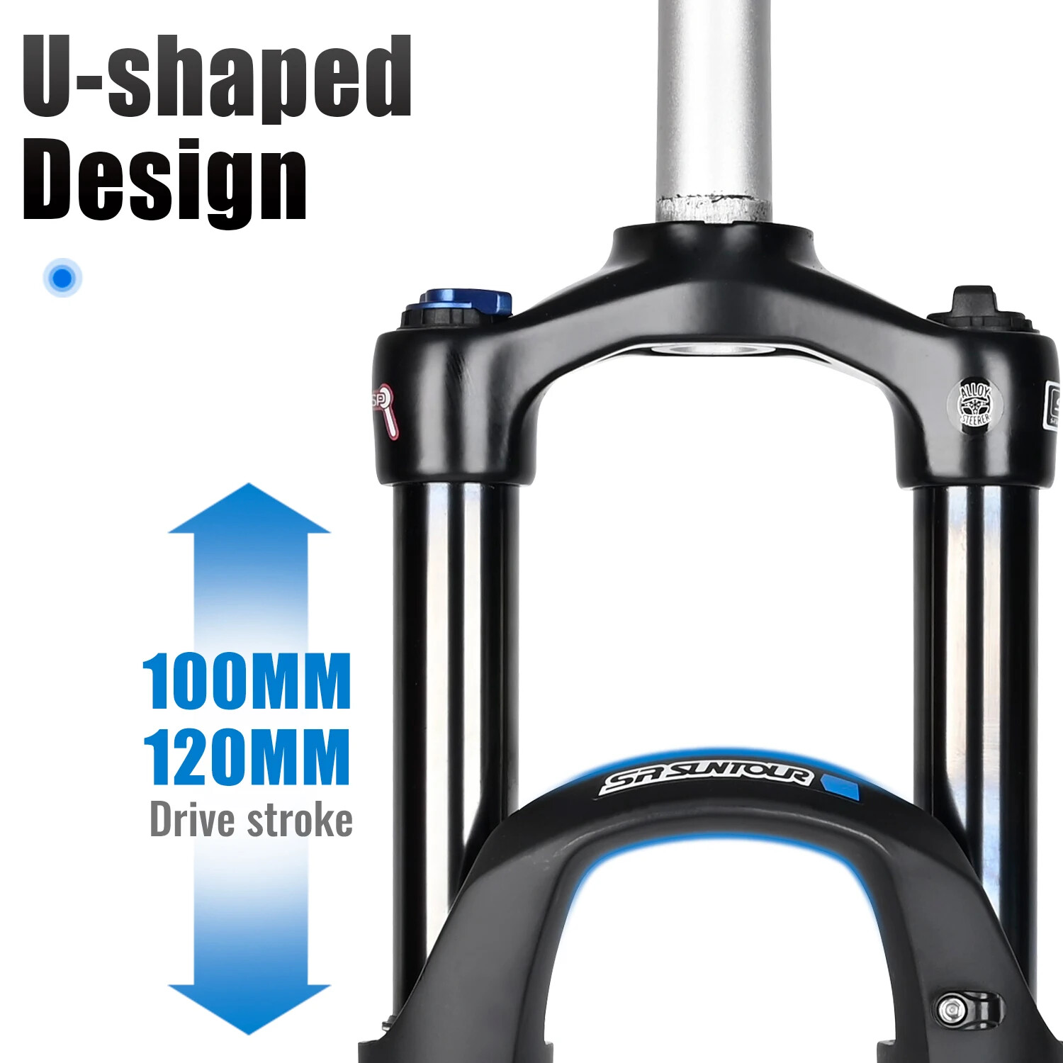 27.5 29″ Mountain Bike Oil Spring Suspension Fork QR BOOST 120MM Travel Froks