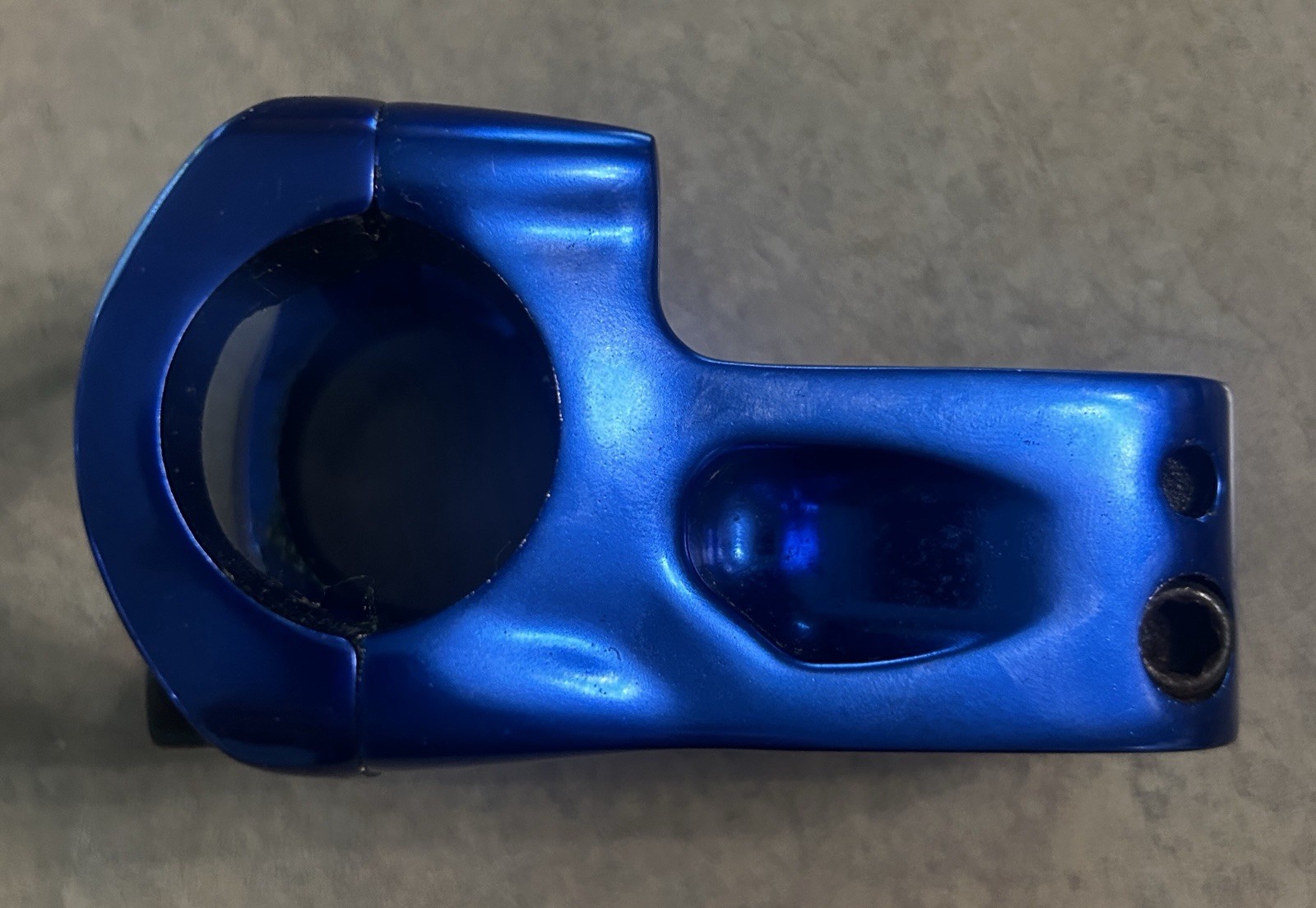 BOX One front Load BMX Stem 48mm length 31.8mm oversize Clamp 1 1/8in Blue