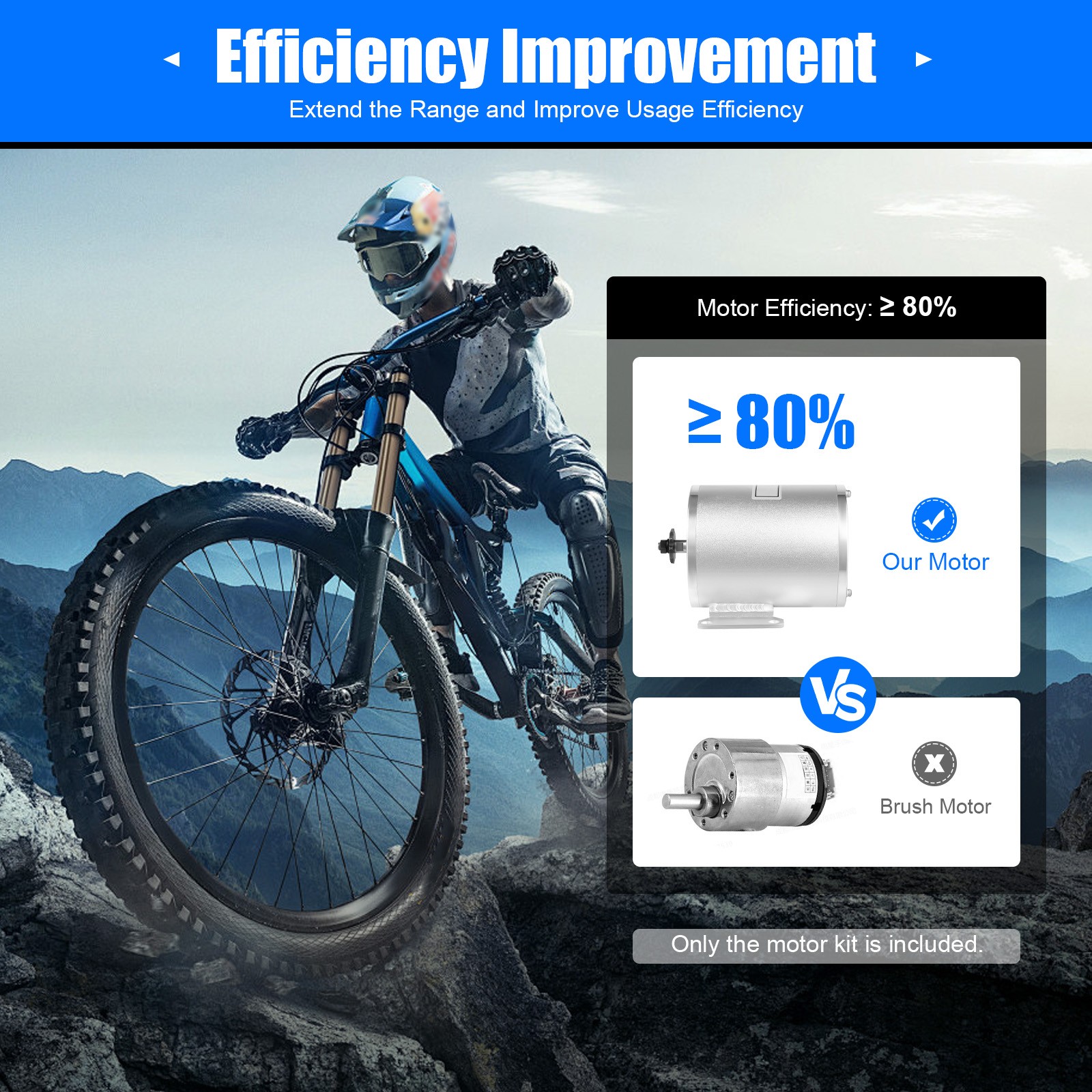 48V-72V 3000W BLDC Motor E-bike Brushless Motor Controller Kit For Scooters US