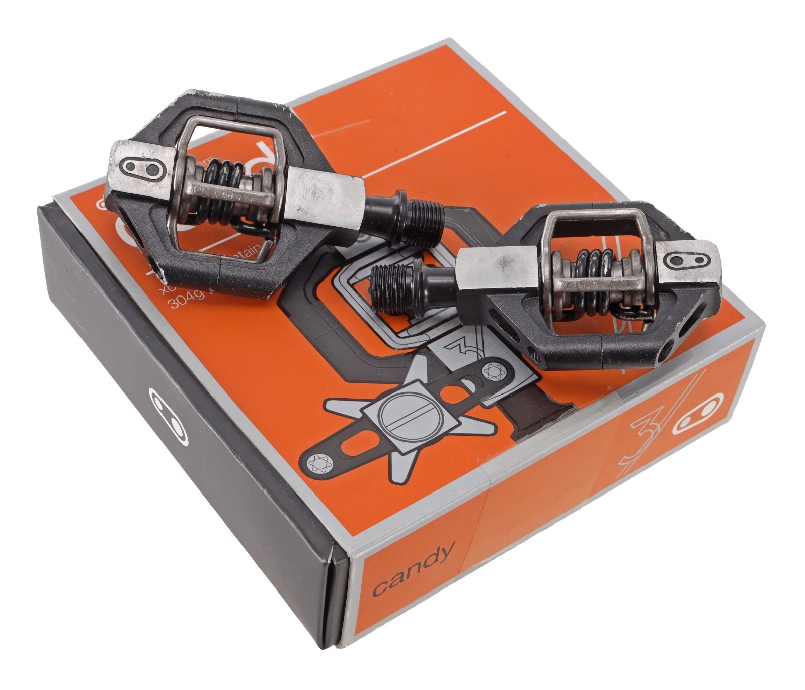 crankbrothers Candy 3 Clipless Mountain Bike Pedals BLACK 9/16″ 2 Bolt Gravel