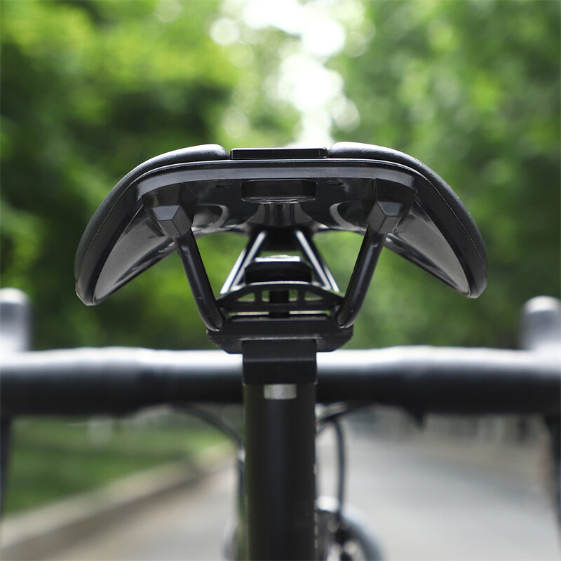 PU Leather Bike Seat Short Nose Racing Bike Saddle Hollow Bicycle Saddle Cushion