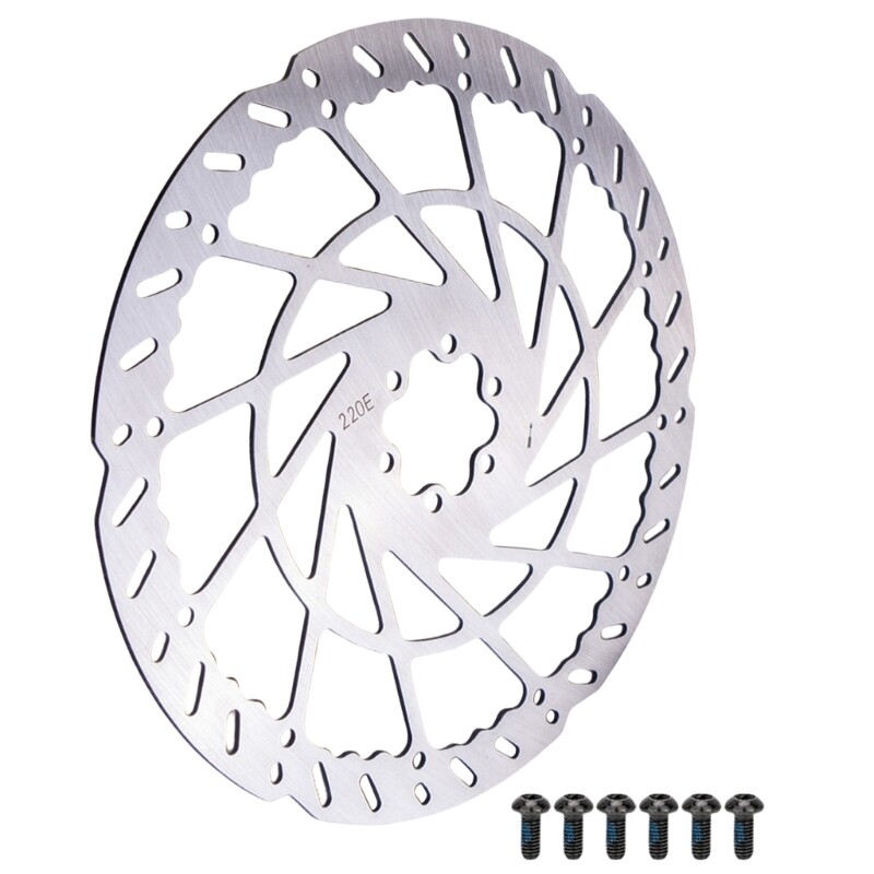 140/160/180/203/220mm Bicycles Disc Brake Rotor with Screws Easy to Install