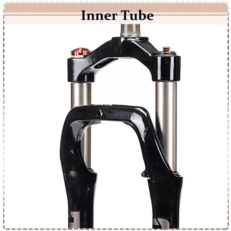 26″*4.0 QR Beach Oil Suspension Fat Fork 1-1/8″ Disc Brake Snow MTB Bicycle Fork