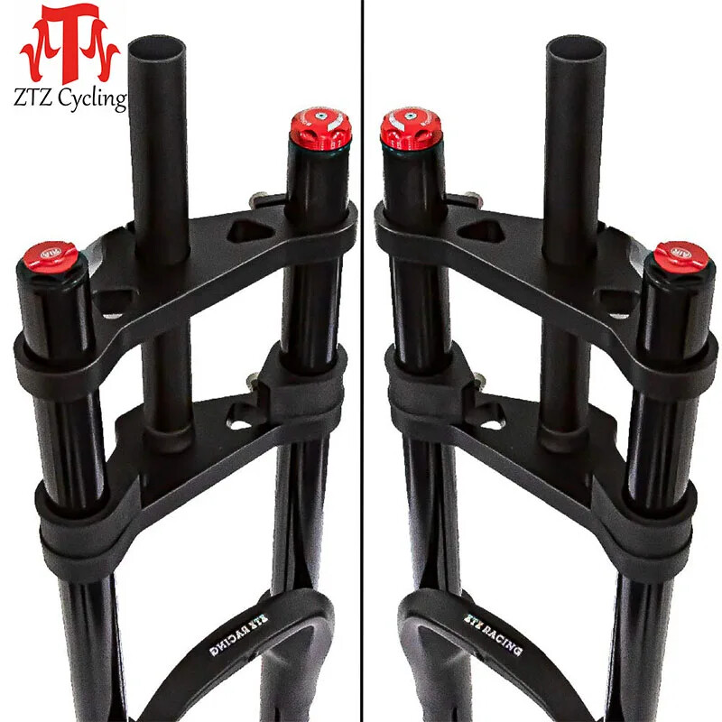 26″/20″*4.0 MTB/AM Bike Air Double Shoulder Rappelling Shock Absorber Fork