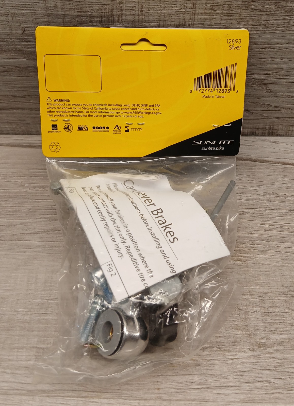 Sunlite Bike Bicycle Alloy Cantilever Brake – Silver Touring Hybrid Cross #12893
