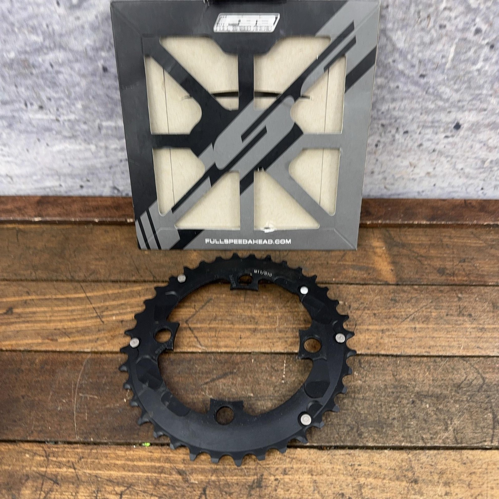 FSA 36T Chainring 96 BCD 4-Arm Black Aluminum MTB 11 Speed 36 Tooth Afterburner