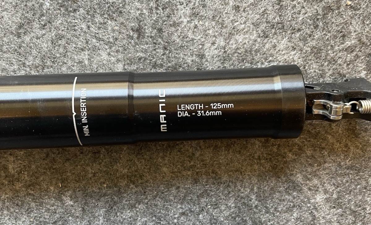 X-Fusion Manic Internal Remote Dropper Post, 31.6mm, 125mm Travel