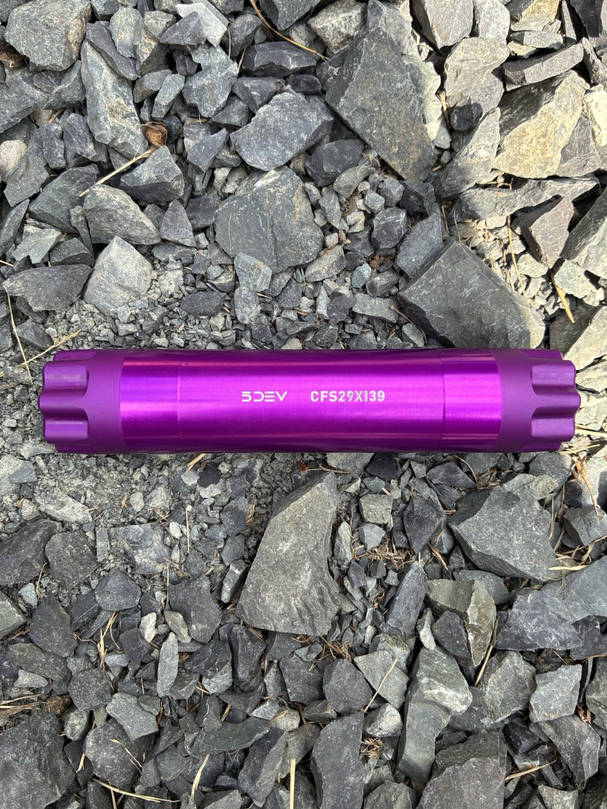 5Dev Spindle DUB 139mm CFS29X139 Purple Never Ridden