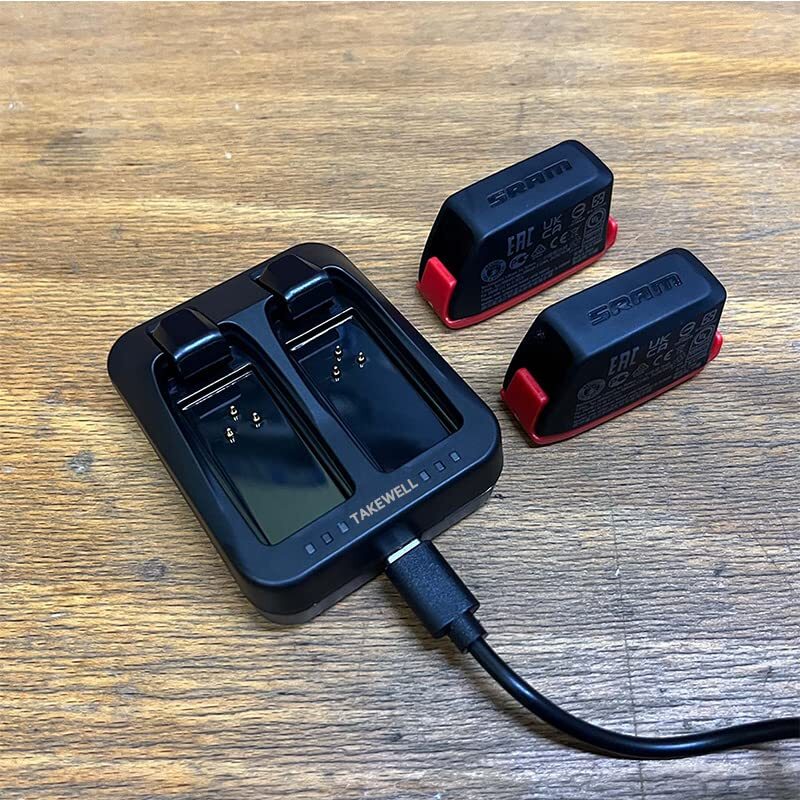 TAKEWELL Dual-Port Charger for Sram AXS/eTap Red Force Rival GX Eagle Battery…