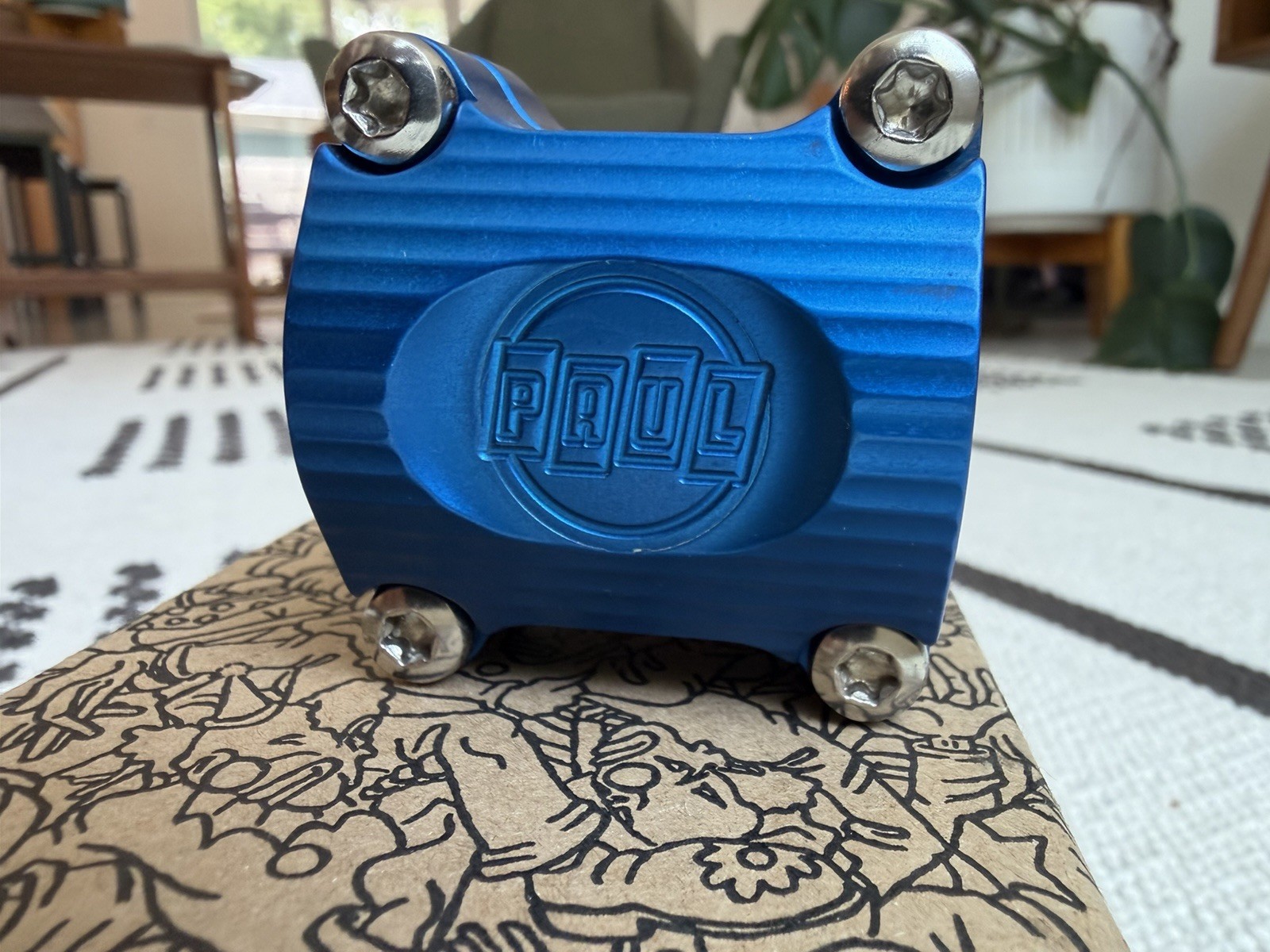 Paul Boxcar Stem – 70mm, 15 Degree, 31.8 Clamp – Blue!