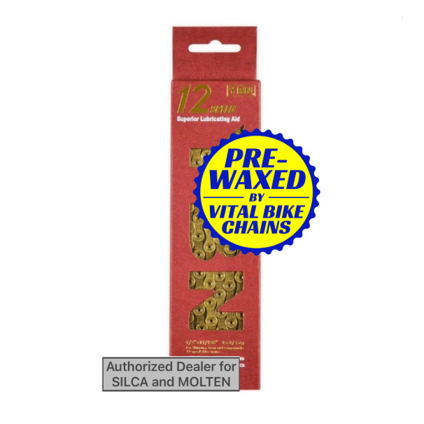 YBN 1210 Chain 12 speed GOLD – SILCA/MOLTEN/CERAMICSPEED wax