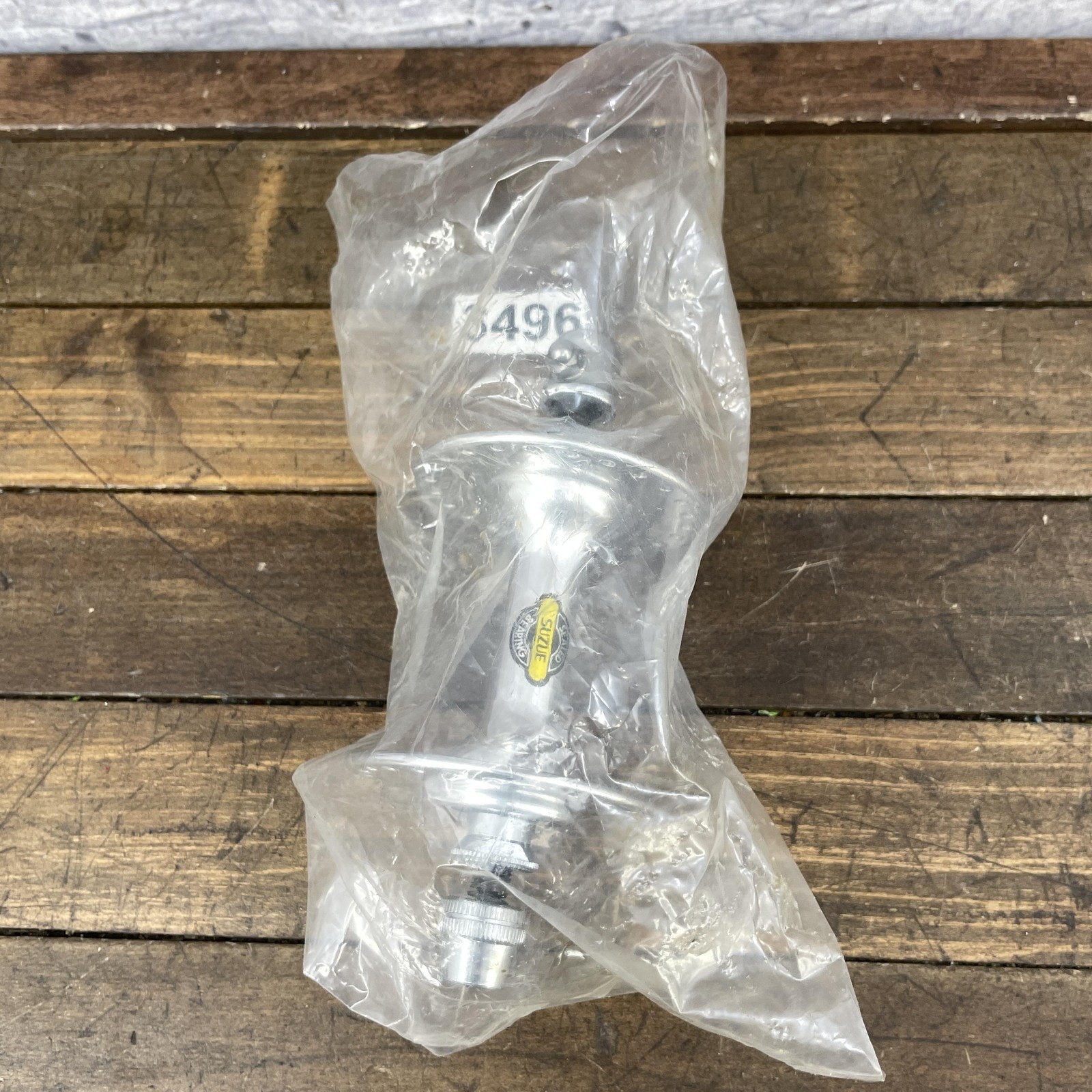Vintage Suzue Front Hub 48H Sealed Bearing QR High Flange Silver 100mm Japan 89