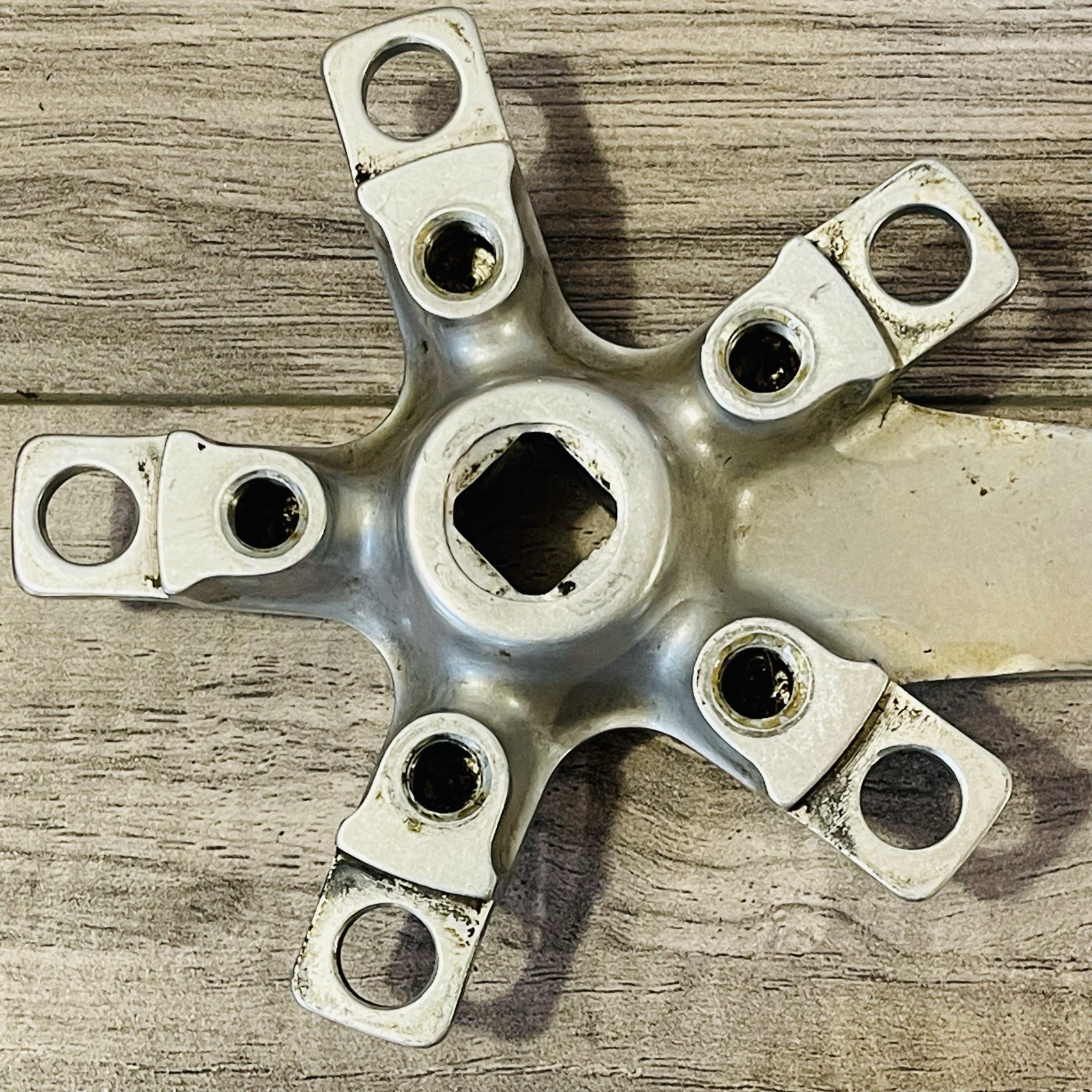 Vintage Suntour XC Pro MD Square Taper Crank Arms Grease Guard 175 Triple
