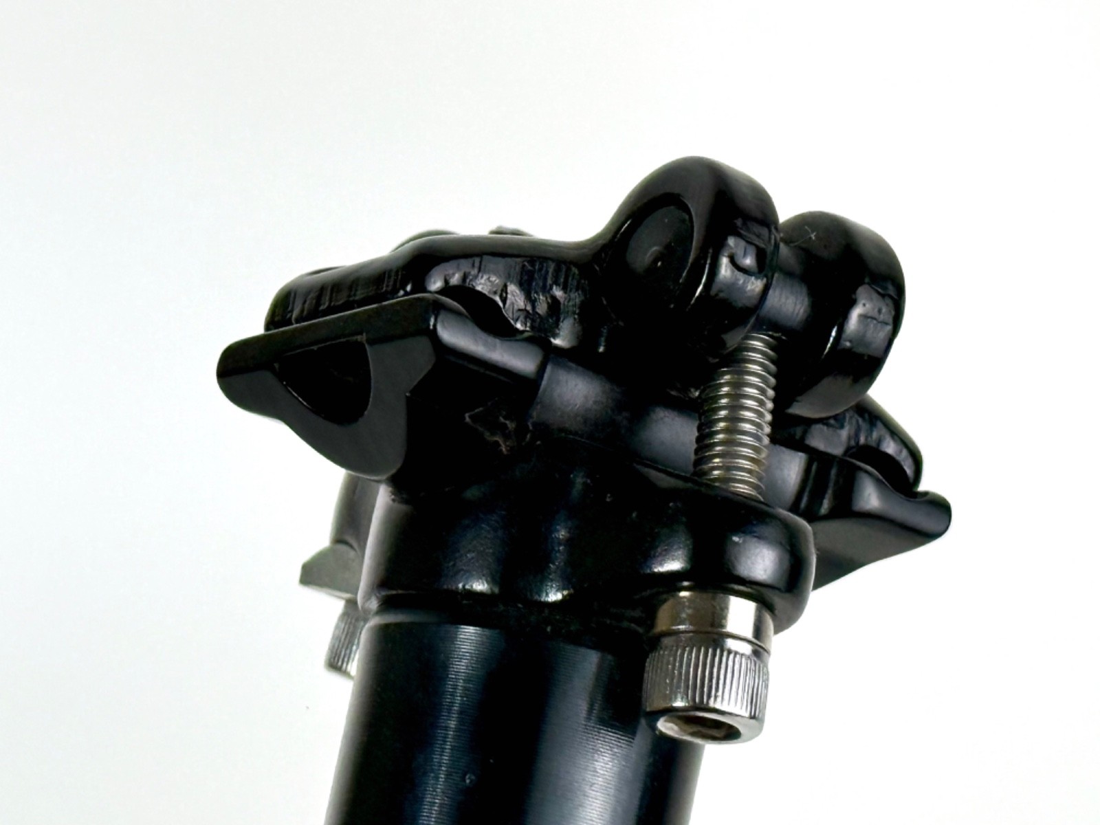 Kalloy Seatpost 28.6mm 400mm Zero Setback Black 2-Bolt Mountain Bike MTB Bicycle