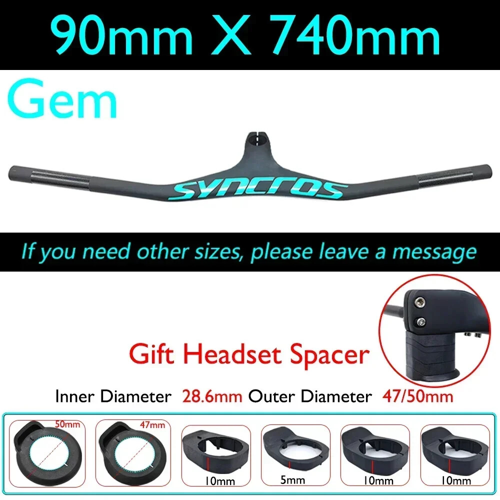 FRASER IC SL XC Carbon Fiber MTB Bicycle Integrated Handlebar -17° Degree 28.6mm