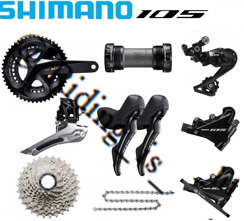 New Shimano 105 R7000/R7020 Groupset 2×11-Speed Hydraulic Disc Brakes Plat Mount
