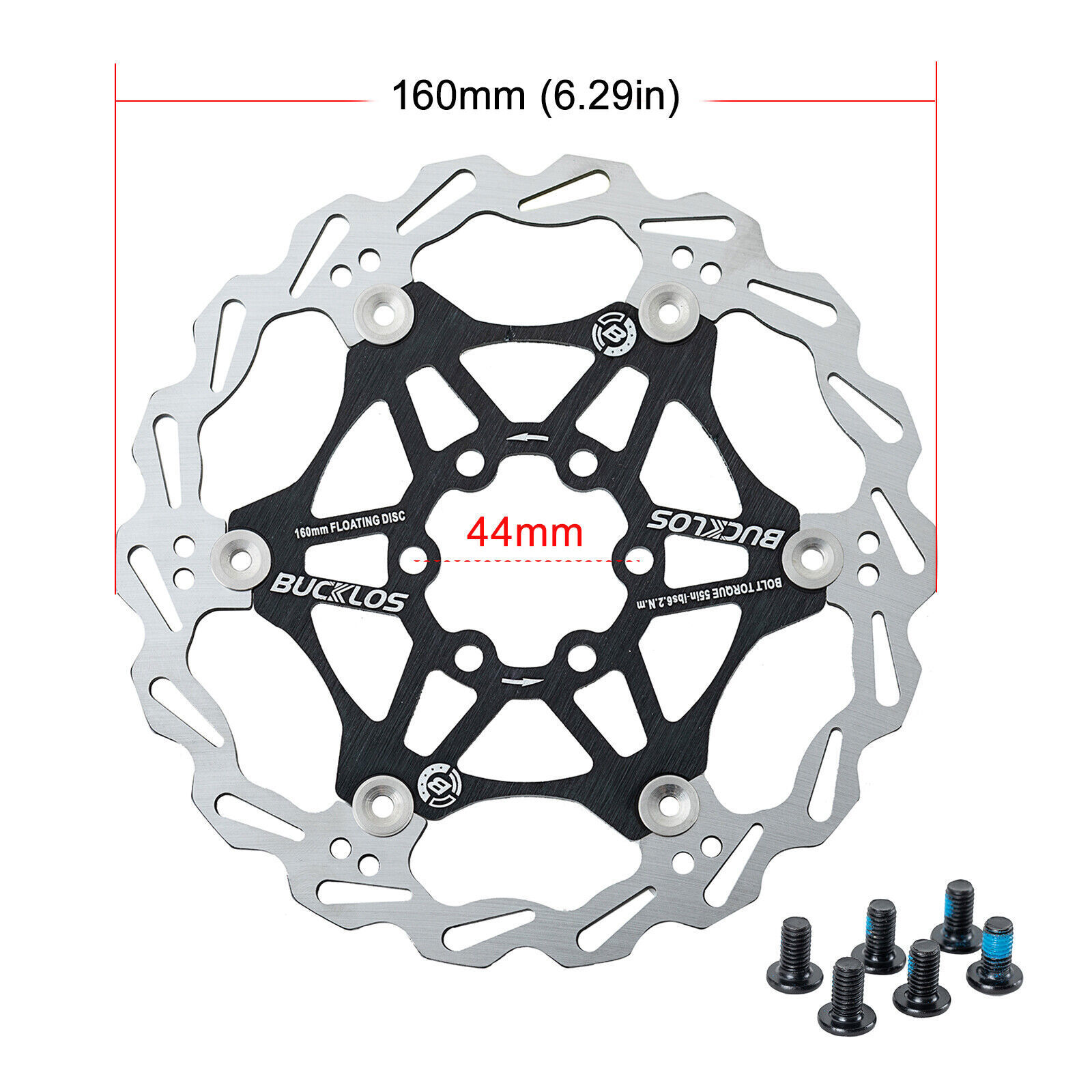140/160/180/203mm Floating Rotor MTB/Road Hydraulic Disc Bike Brake Rotor 6 Bolt