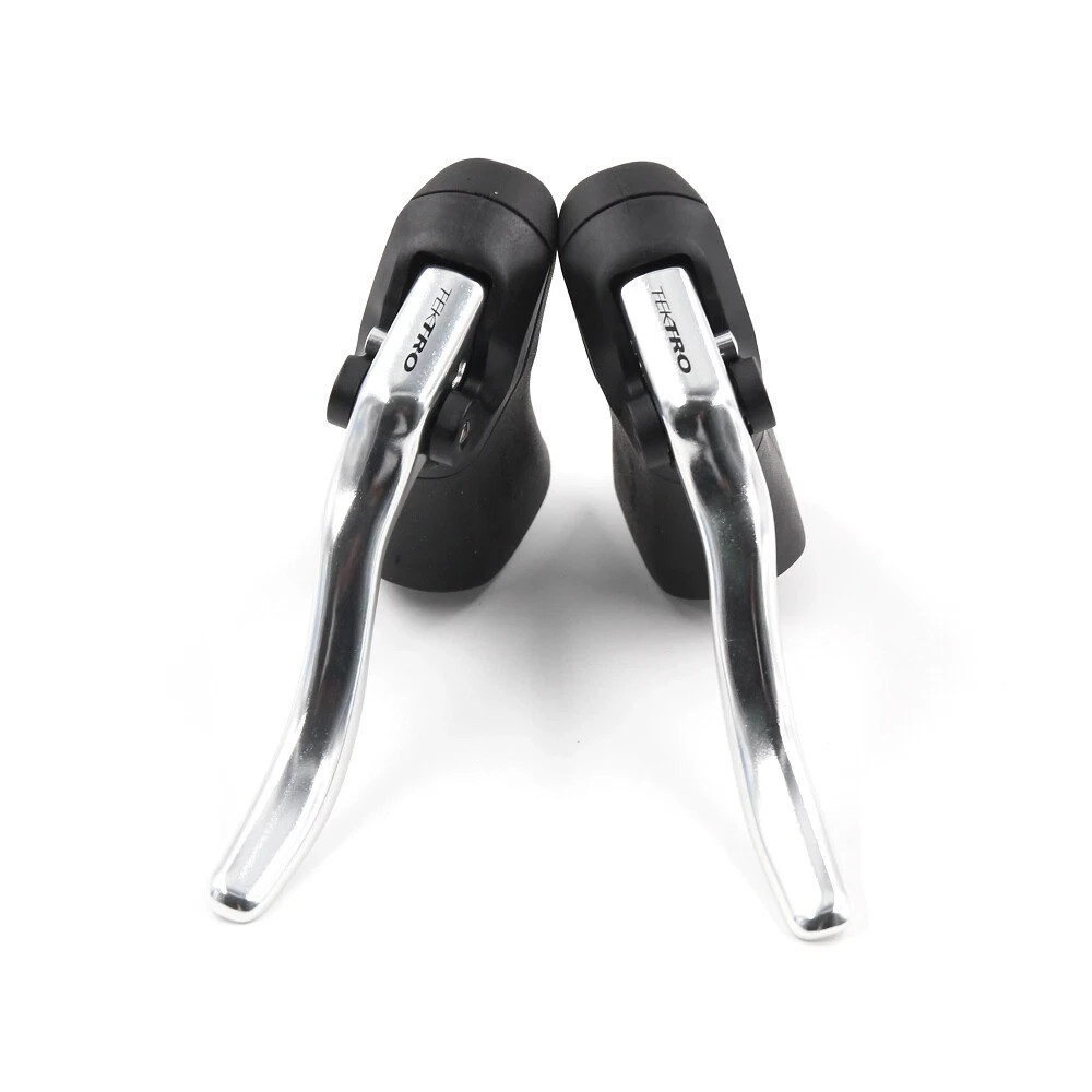 TEKTRO RL340 Aero Lever , Road Bike Brake Levers (Black and silver)
