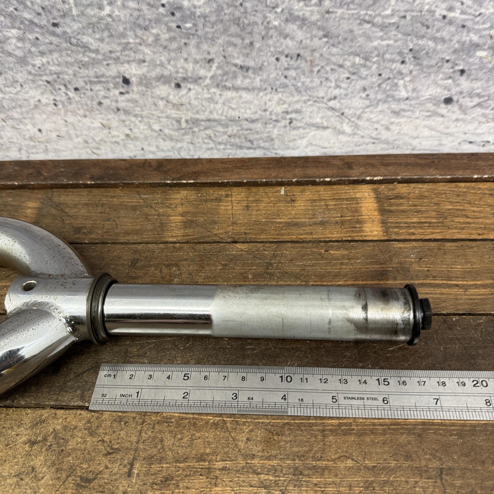 Vintage BMX Freestyle Fork 20in 1 1/8 Threadless Chrome Bike 10mm Dropouts