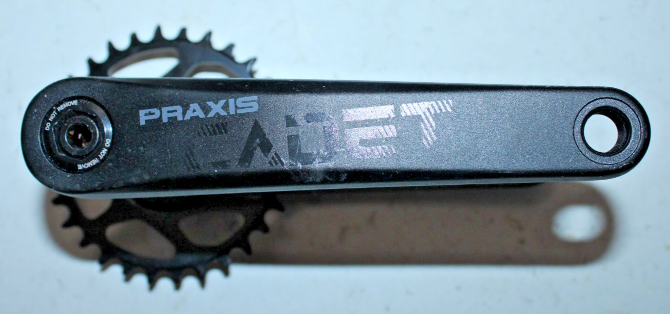 Praxis Works Cadet M24 Single Crank Set Black 175mm Center Mount 30T Gravel CX ~
