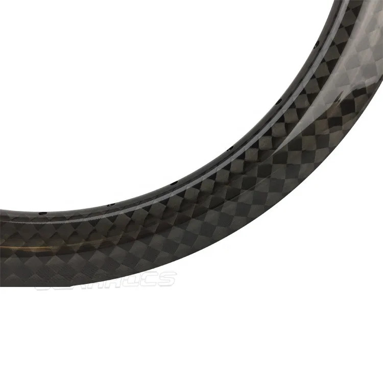 700C Road Bicycle Carbon Rim 50*25mm Clincher Disc/rim Brake 12K Glossy Ring 1pc