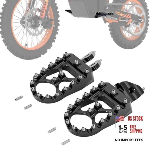 Dirt Bike Foot Pegs, Adjustable Level CNC Aluminum Footpegs Compatible with