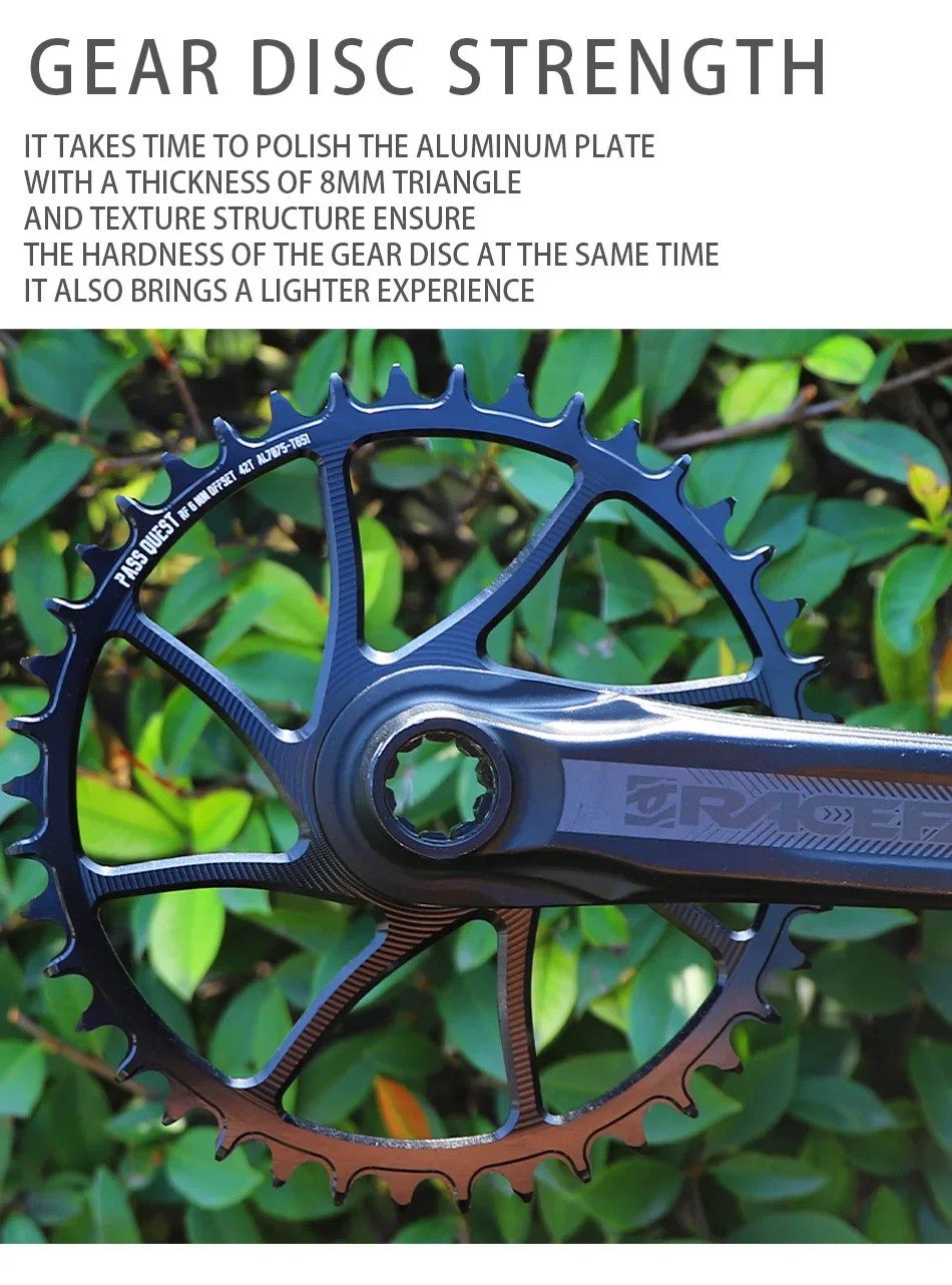 6mm Offset Narrow Wide Chainrings for Straight Mounted Crank 9/10/11/12 Speed