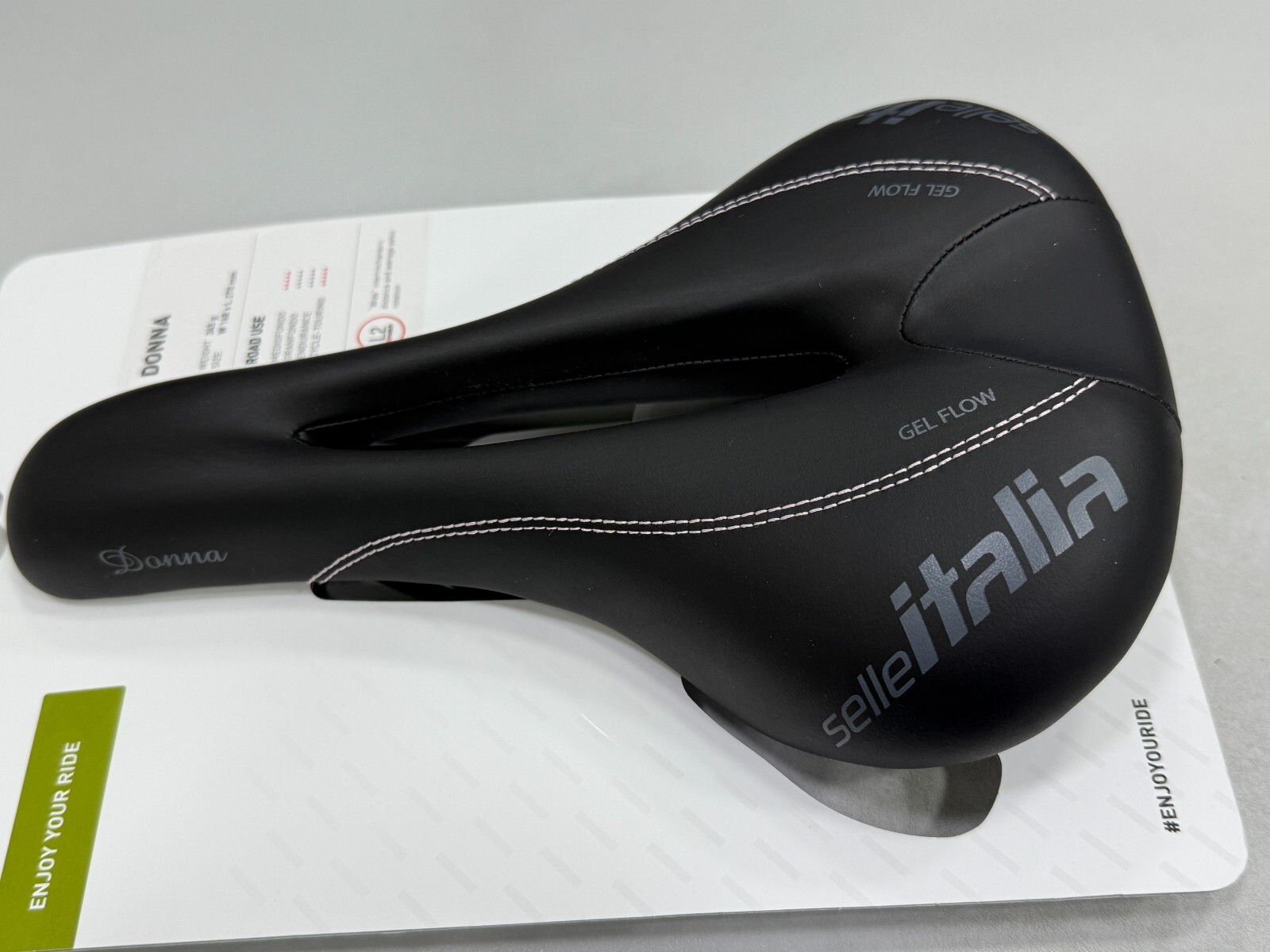 Selle Italia Donna Flow FeC Alloy Rail (Lady) Saddle L2 (168 x 270mm) Black