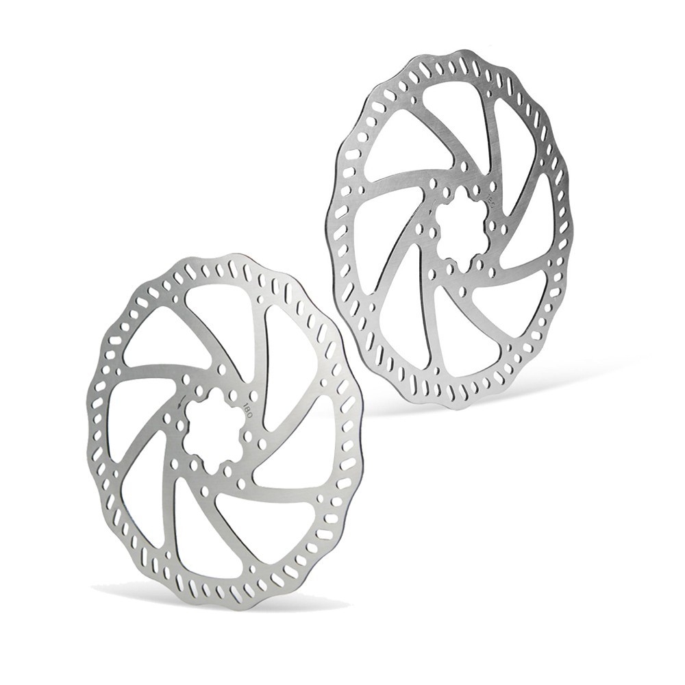 2Pack 180mm Disc Brake Rotor with 6 Bolts for Electric Bicycle Road Bike MTB BMX