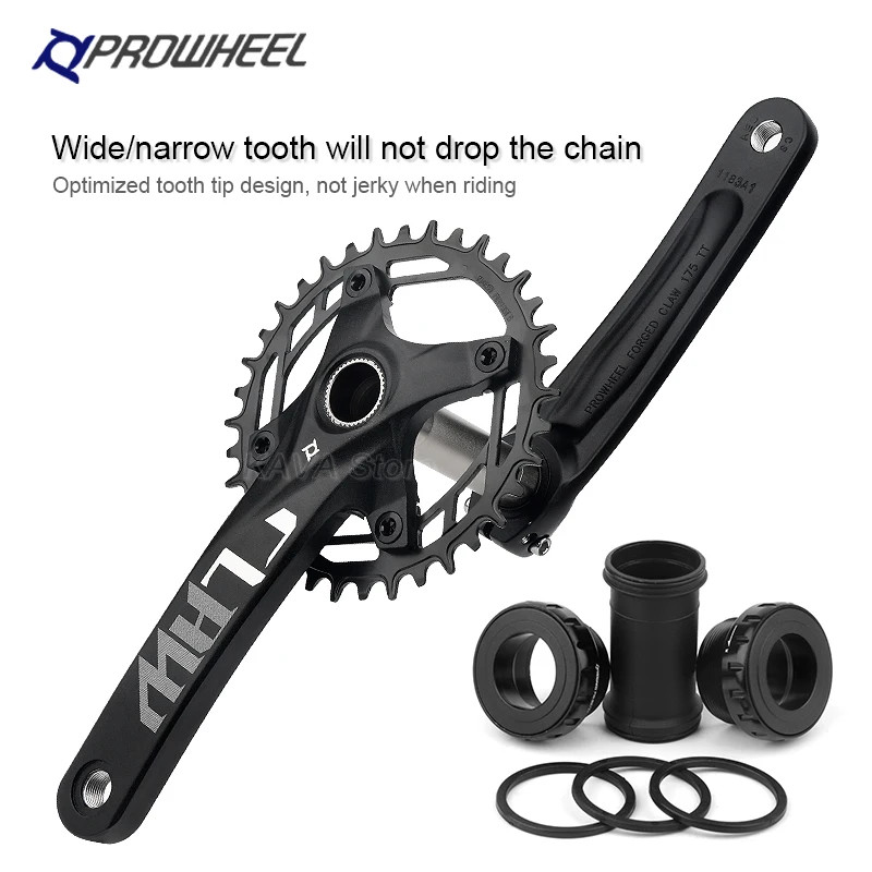 175 170mm 104BCD Mountain Bike Crankset 32 34 36 38 40T Narrow Wide Chainring