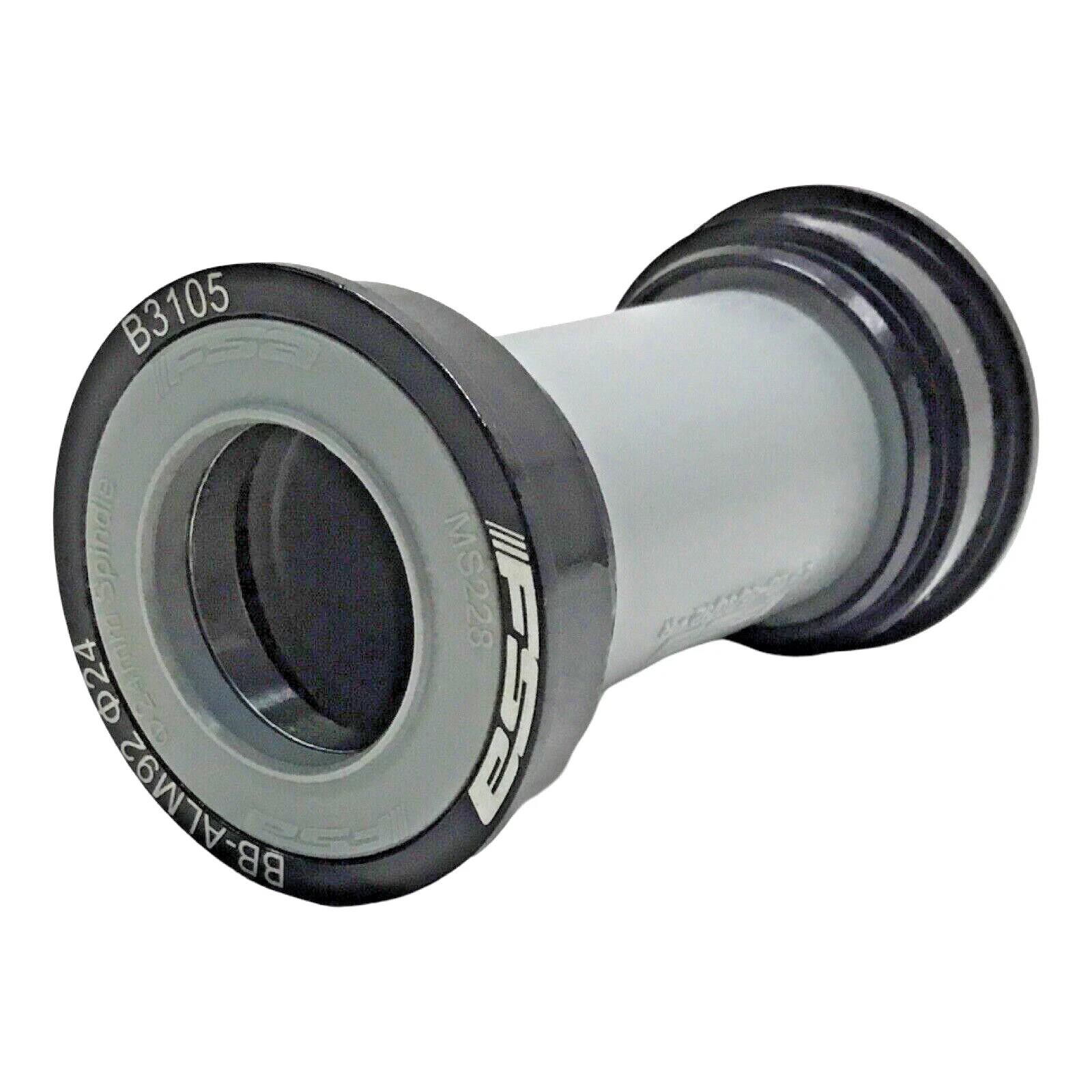 FSA 41mm Press‑Fit BB‑ALM92 Bottom Bracket 24mm Spindle BB86 BB92 Black