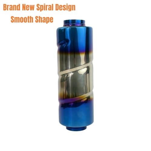 Blue Burnt Glasspack 2.25 Inch Muffler Exhaust Pipe, Universal 2.25 inch