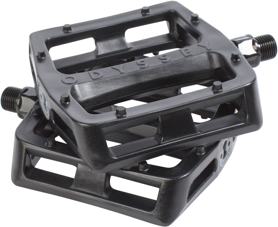 Odyssey Grandstand V2 PC Pedals – Platform, Composite/Plastic, 9/16″, Black