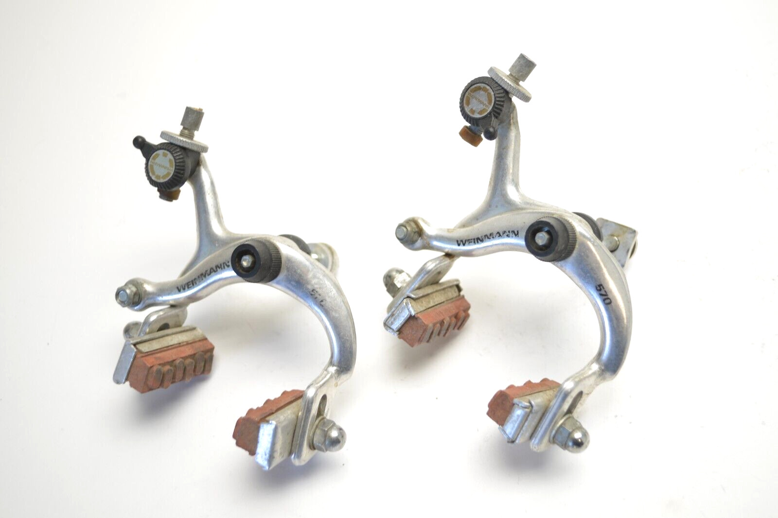 WEINMANN 570 ALPHA LT BICYCLE SEMI AUTOMATIC SIDE PULL BRAKE SET 50 MM CENTER