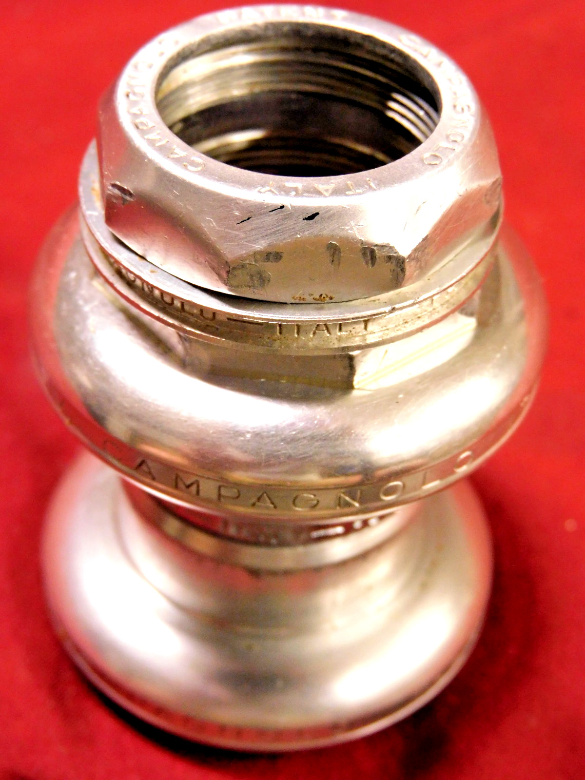 Vintage 80’s Campagnolo #4041 Super Record Alloy Road Headset Italian 25.4 x 24F