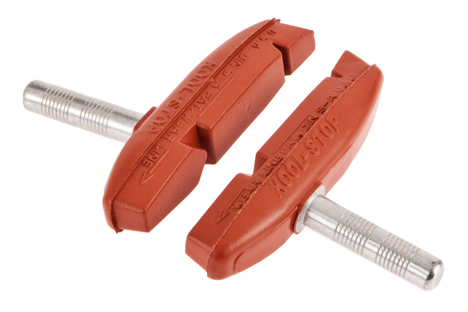 KOOL STOP EAGLE CLAW II CANTILEVER BRAKE PADS SMOOTH POST SALMON COMPOUND