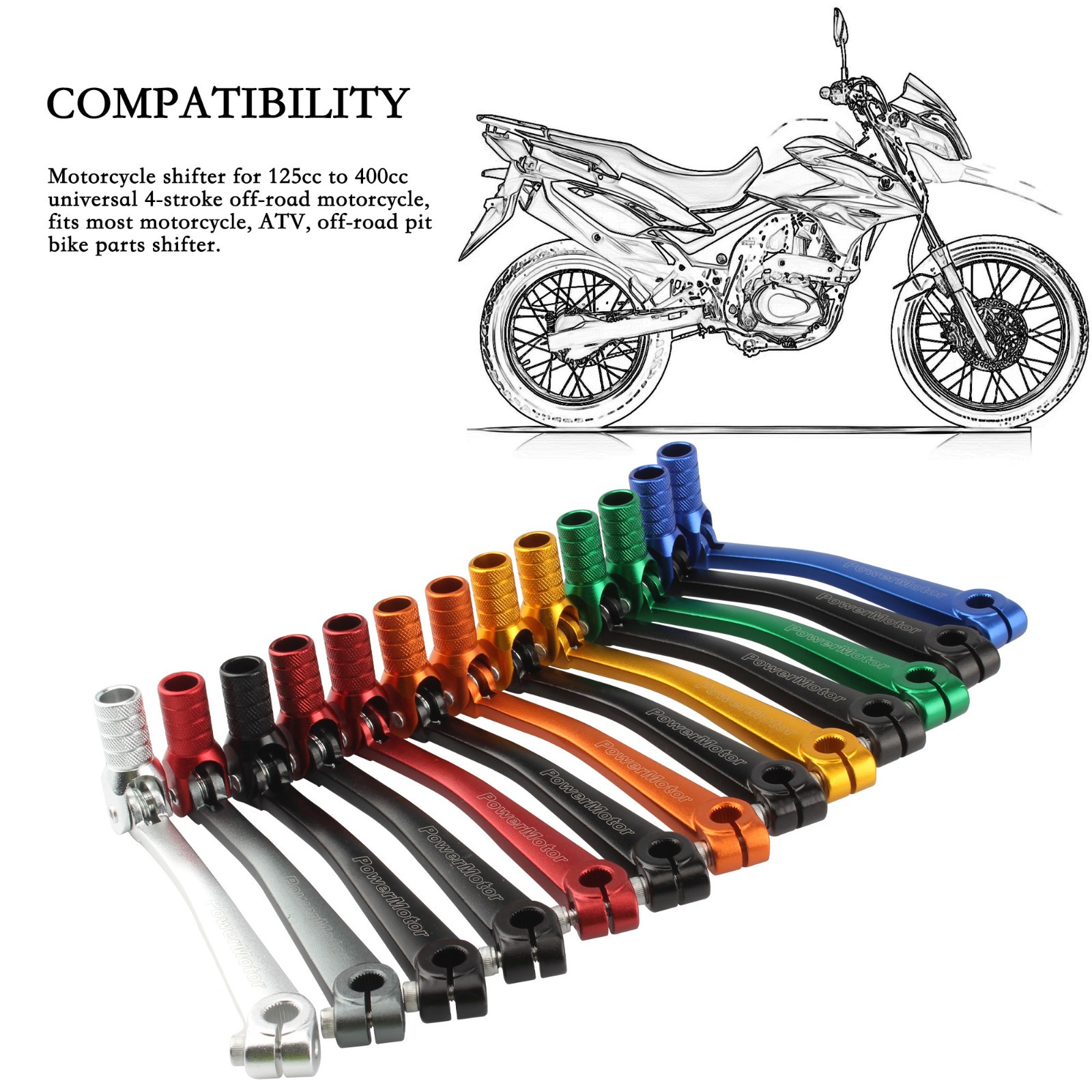 Universal Motorcycle Gear Shift Lever F KTM Suzuki Yamaha Kayo 125 140 150 250cc
