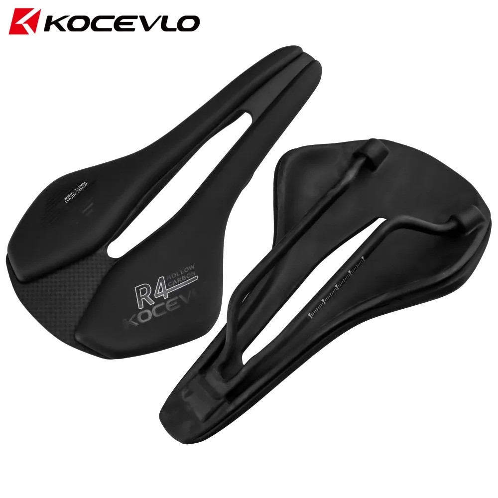 Carbon Fiber Bicycle Saddle Road MTB Bike Seat EV Leather Riding Saddle Cushion