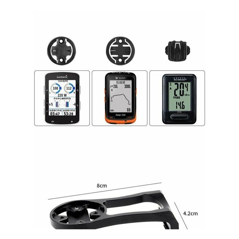 Bike Stem Extension Computer Out Front Mount Holder Fit For Garmin Bryton Cateye