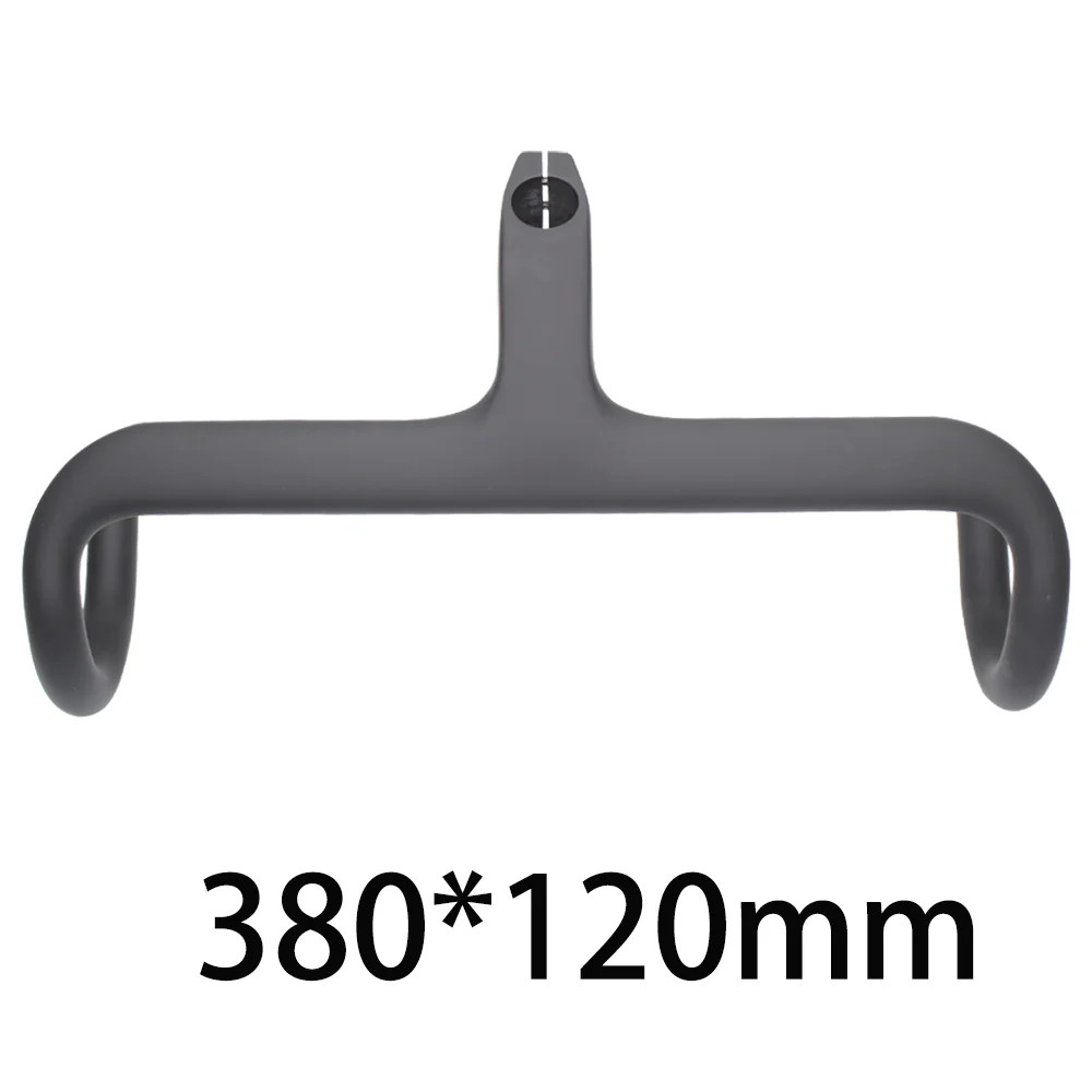 -17° Carbon Road Bike Integrated Drop Bar Supports Internal Cable Routing