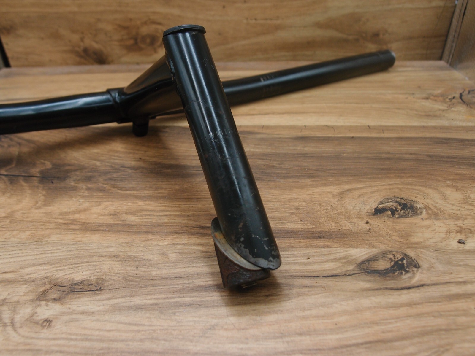 MTB steel CRMO flat handlebar A&I+ CRMO quill stem A&I 22.2 mm 1990’s