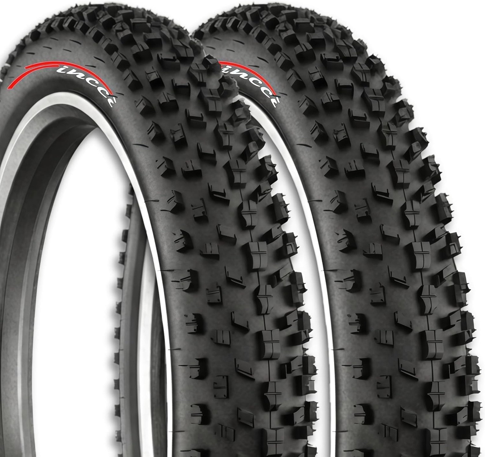 Fincci Pair 26×4.0 Fat Bike Tires – Foldable 26 inch Bike Tires with Wear-Res…