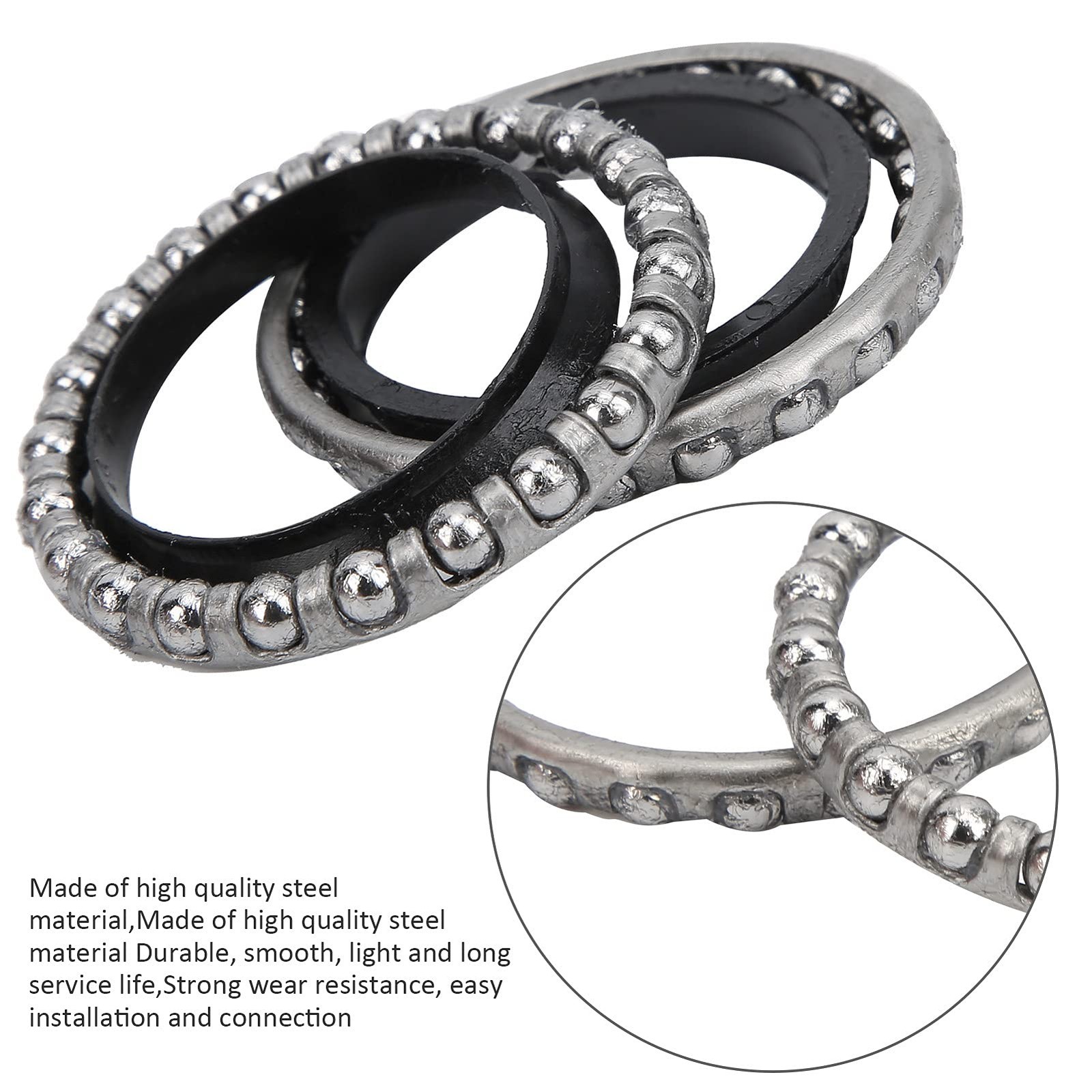 Steering Ball Bearing, Steel 37mm/1.5in Electric Scooter Steering Ball Bearin