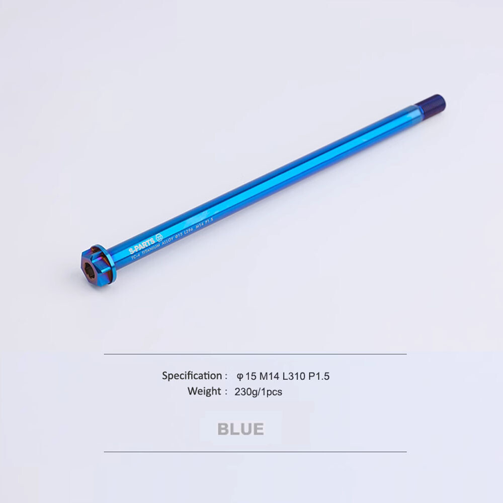 TC4 Titanium Flange Rear Wheel Axle Bolt M14xL180/P1.5 For Motorcycle Electric