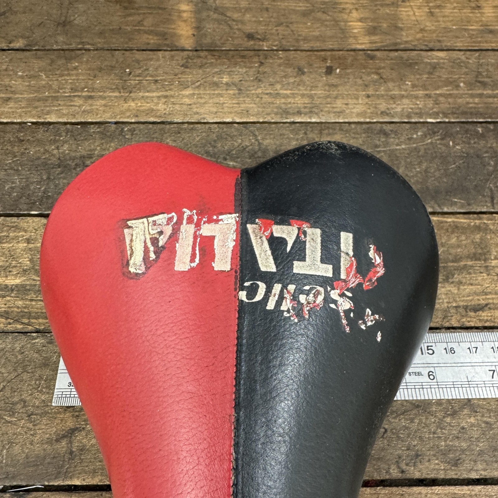 Vintage Selle Italia Turbo Matic 2 Saddle Seat Red Yellow 135mm Carbon MTB