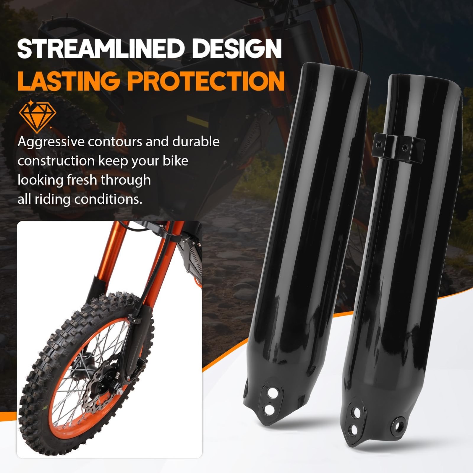E Dirt Bike Front Fork Guards for Tutti Soleil 01, Fork Wraps for tuttio | Eb…