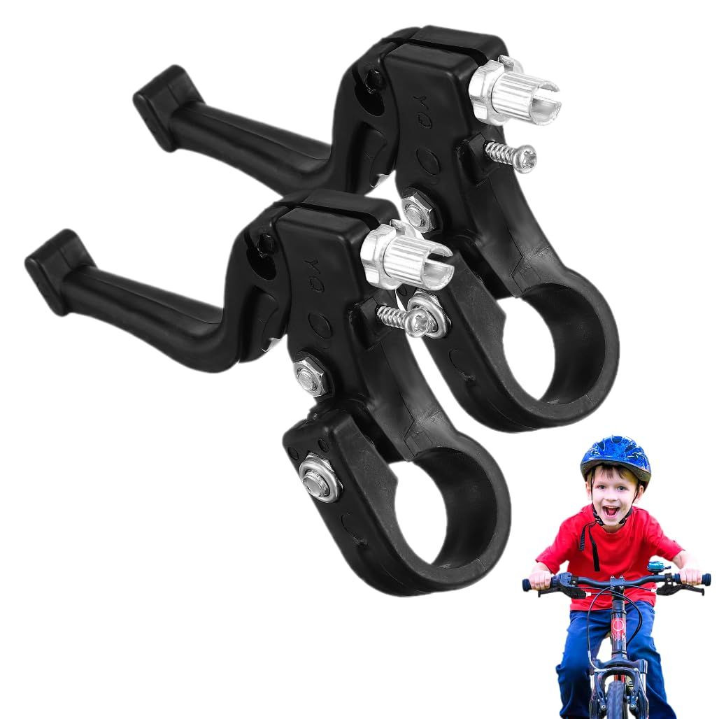Kids Bike Brake Levers – Universal 22mm Bicycle Handle Children Black
