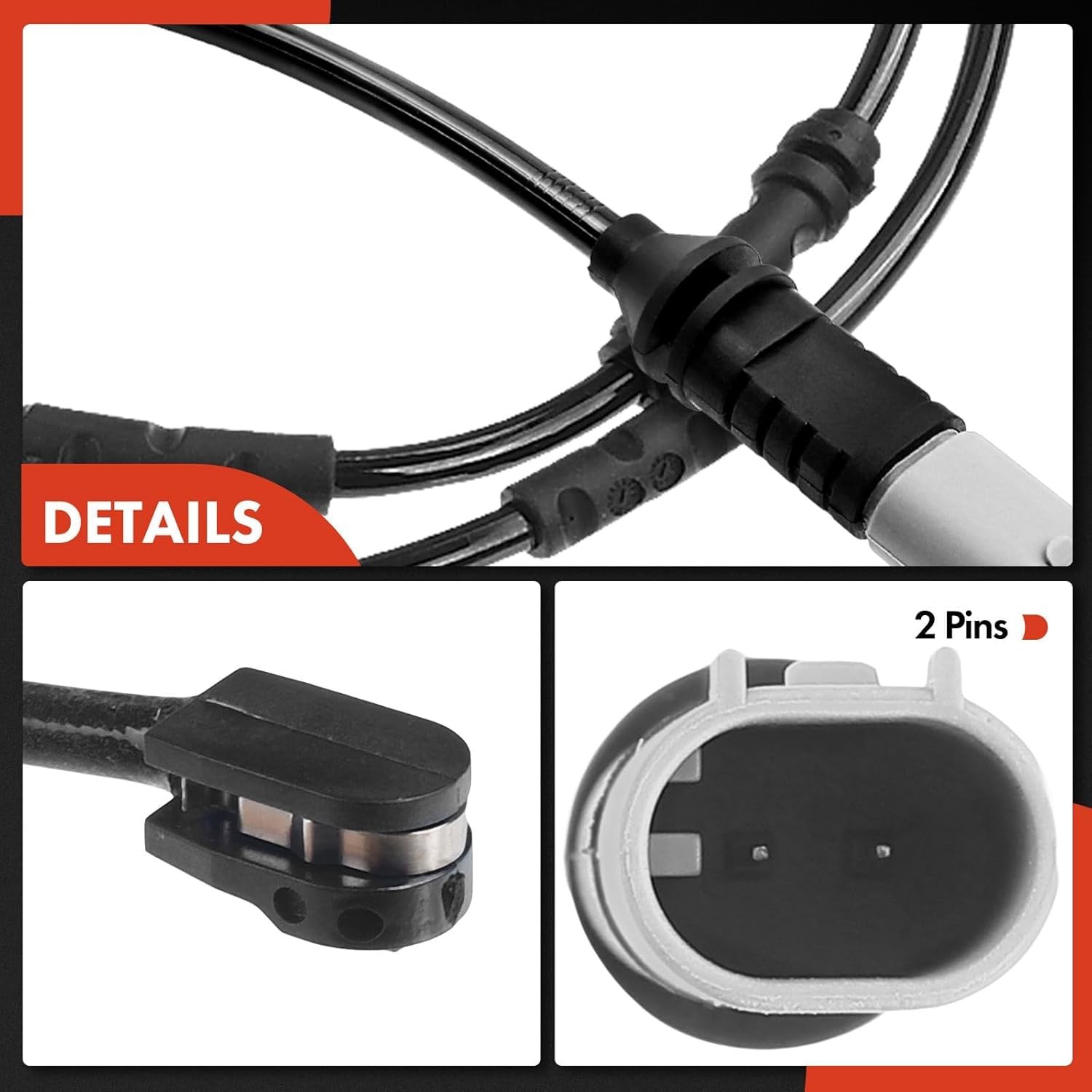 A-Premium Front and Rear Disc Brake Pad Wear Sensors Compatible with BMW F25 Ser