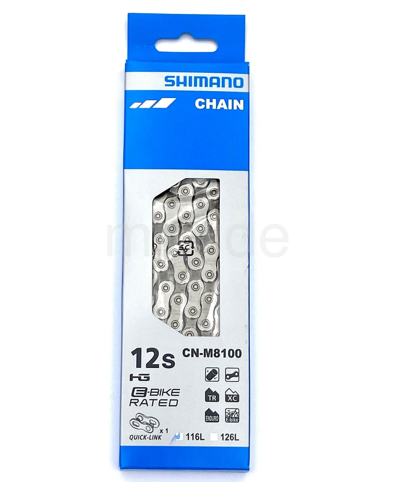 Shimano Deore XT CN-M8100 116L 12 Speed MTB,e-Bike Chain SIL-TEC W/ Quick link