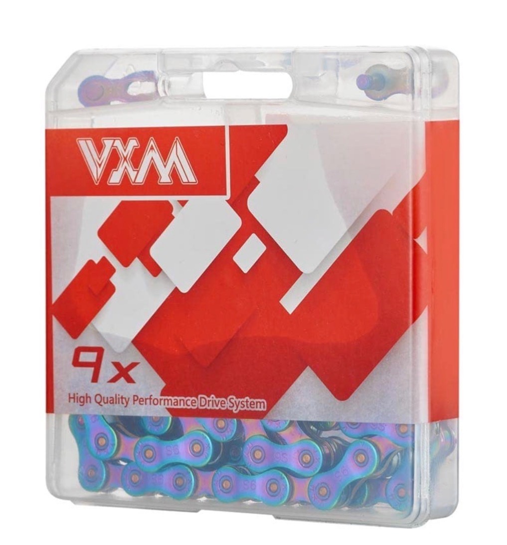 VXM Bike Chain Rainbow 6/7/8 Speed 116 Link Lightweight Chain